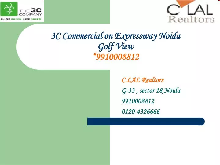 3c commercial on expressway noida golf view 9910008812 n.