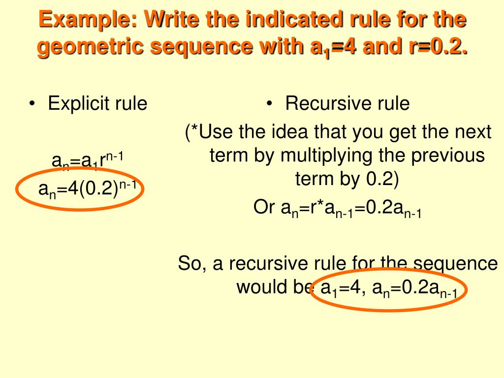 PPT - 28.28 Recursive Rules for Sequences PowerPoint Presentation
