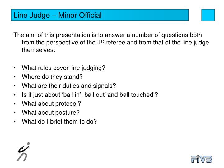 Ppt - Line Judge Guidelines Powerpoint Presentation, Free Download -  Id:747052