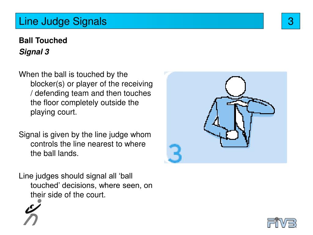 volleyball line judge hand signals