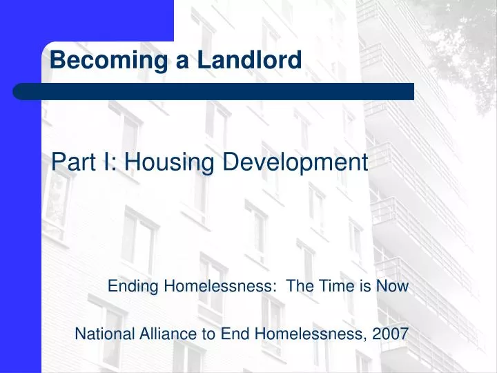 presentation for landlord