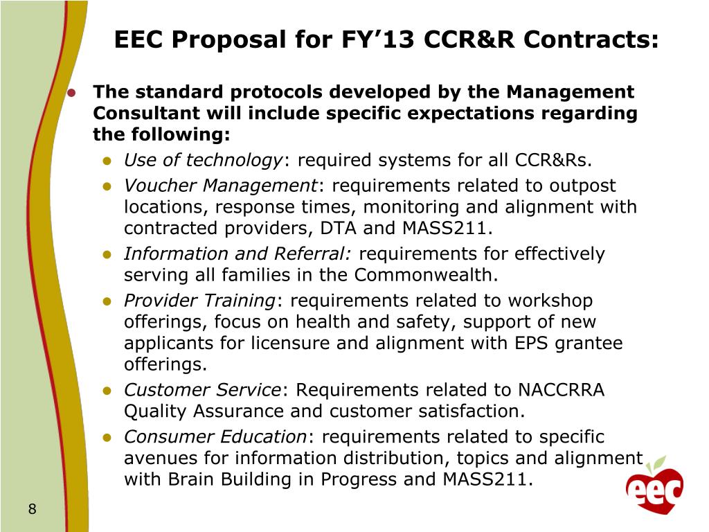 PPT Child Care Resource and Referral (CCR&R) FY ‘13 Contract Renewal