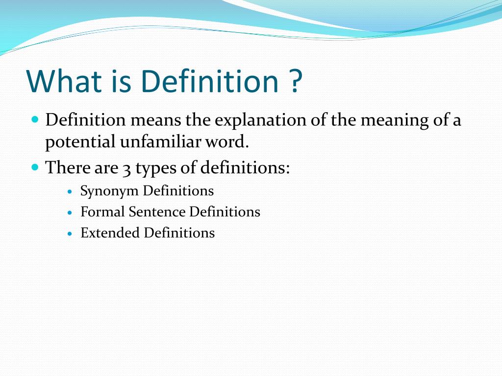 PPT - Definitions and Classification: Background Reports PowerPoint ...