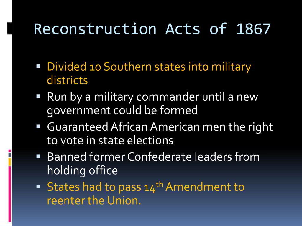reconstruction act s
