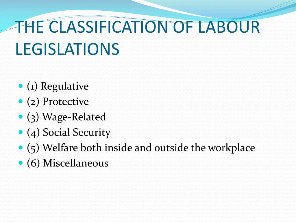 presentation on labour laws