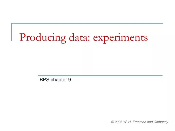producing data experiments n.