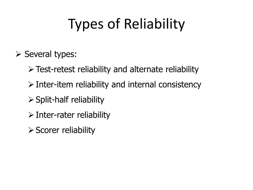 validity reliability