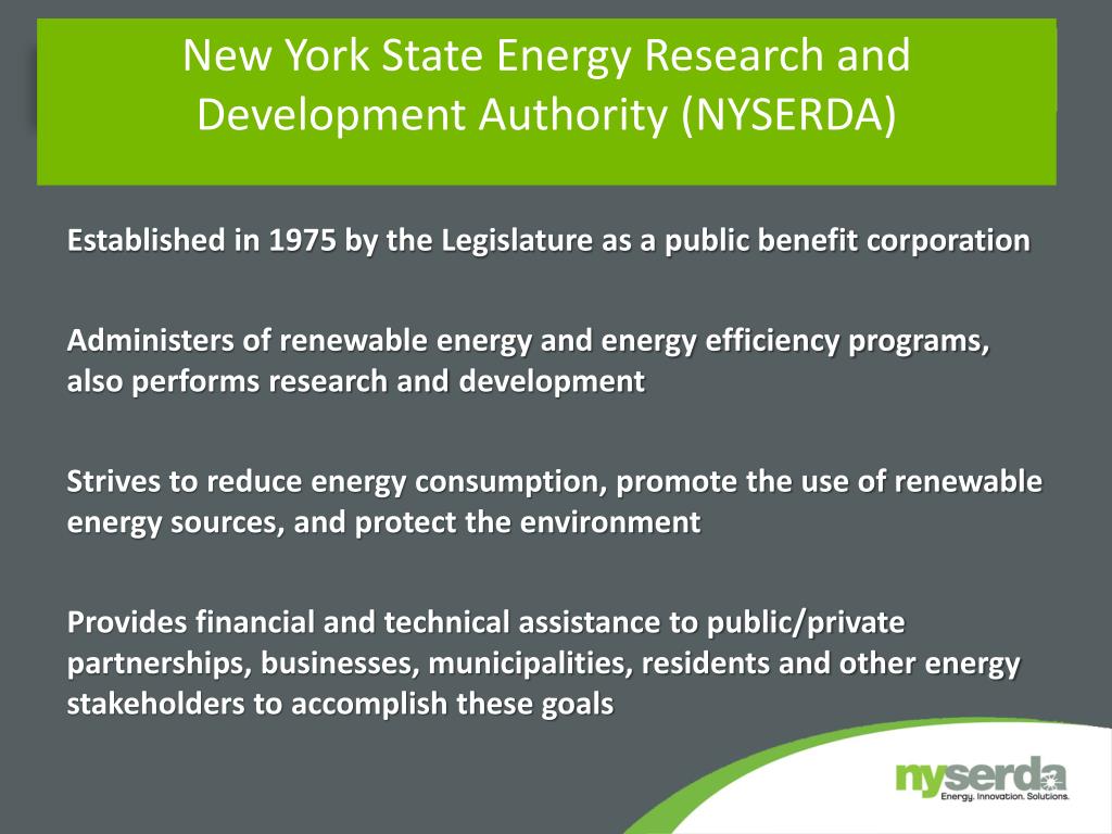 new york state research and development authority