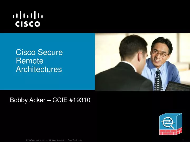 PPT - Cisco Secure Remote Architectures PowerPoint Presentation, free ...