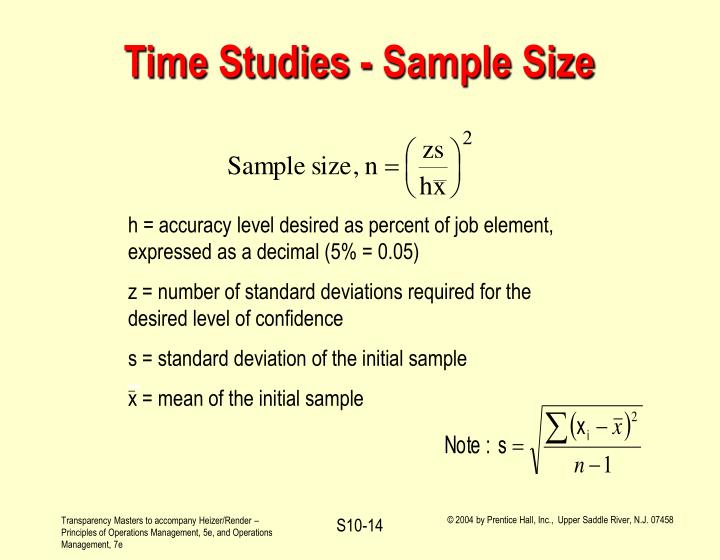 PPT - Operations Management Work Measurement Supplement 10 PowerPoint ...
