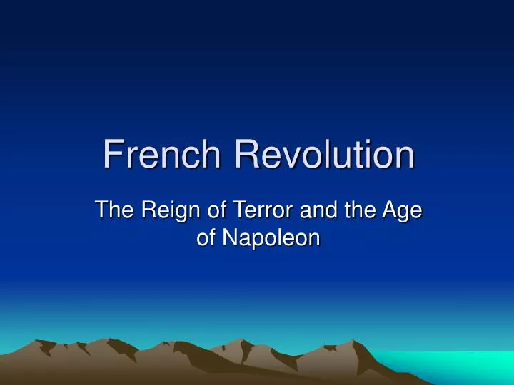 french revolution n.