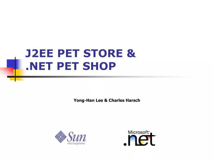 j2ee pet store net pet shop n.