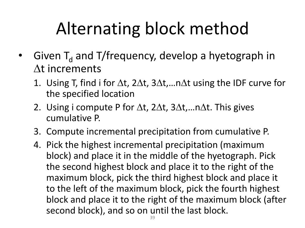 PPT - Hydrologic Design and Design Storms PowerPoint Presentation, free ...