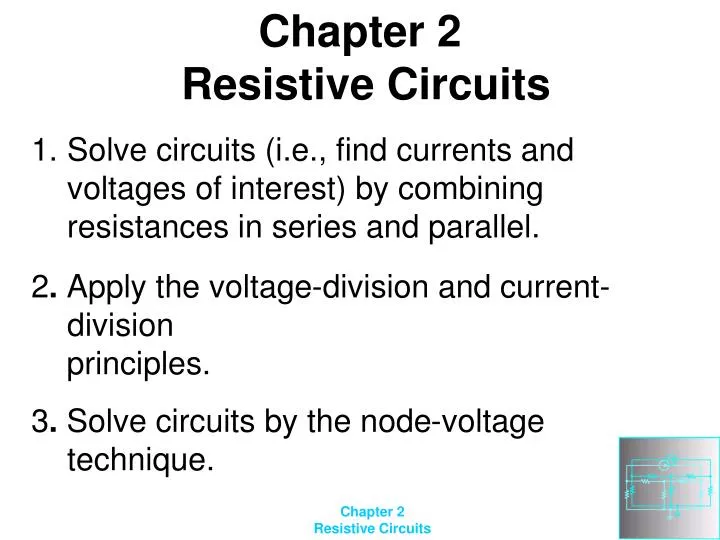 chapter 2 resistive circuits n.