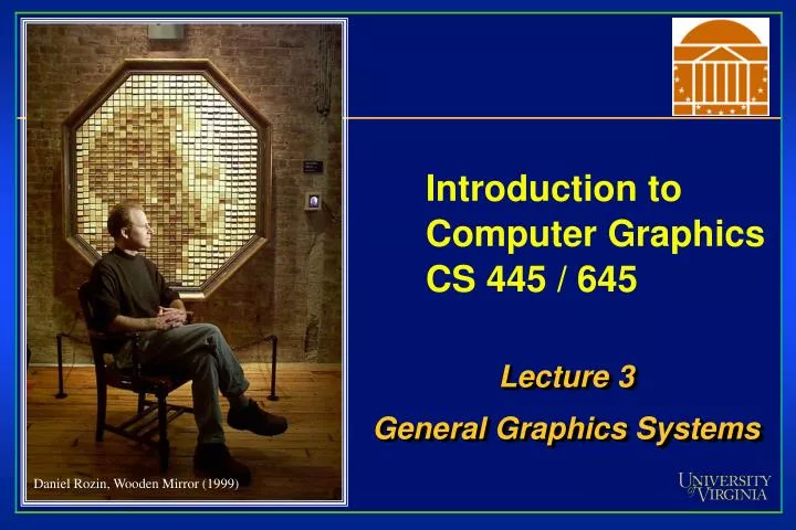 introduction to computer graphics cs 445 645 n.