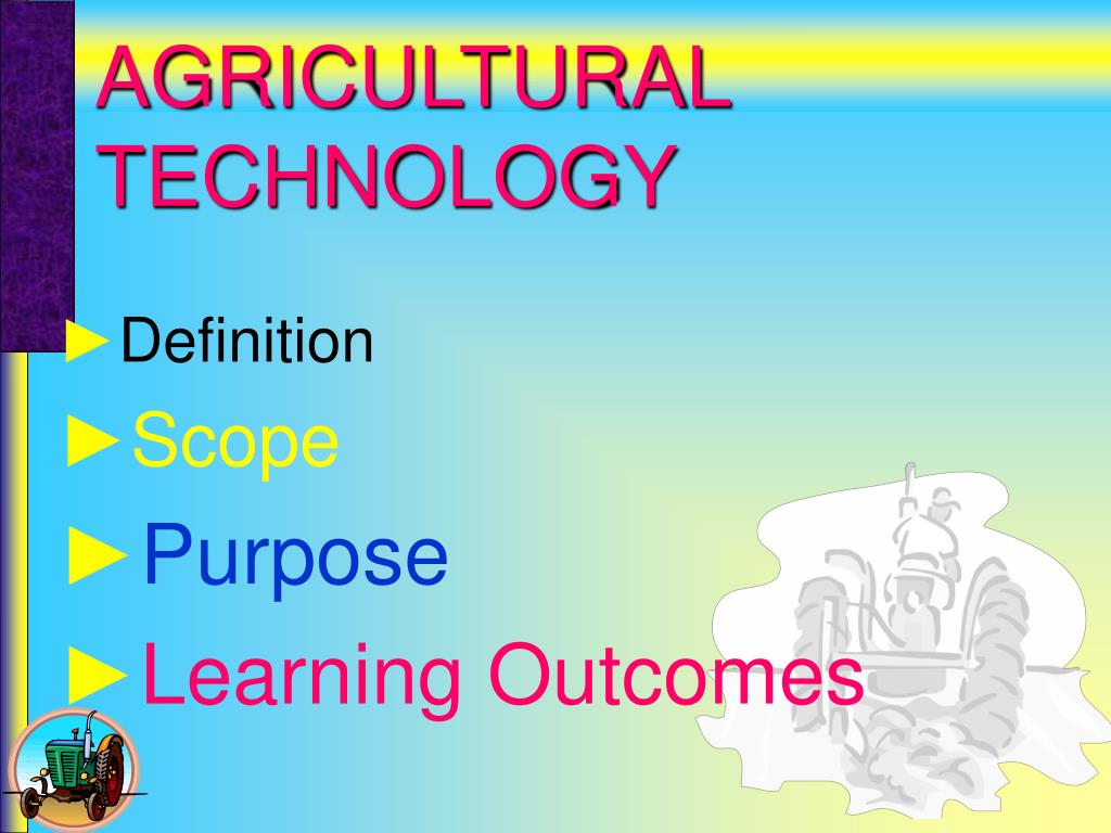 presentation on technology in agriculture