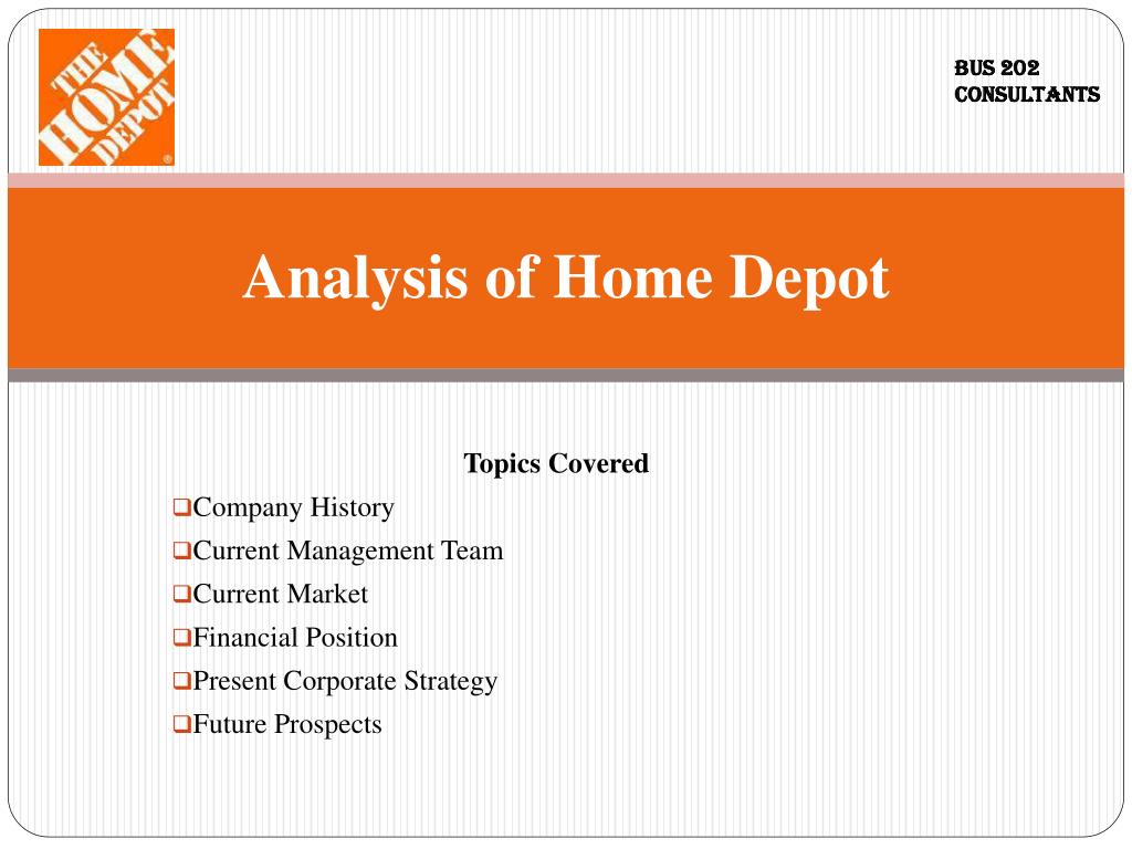 home depot strategic business plan