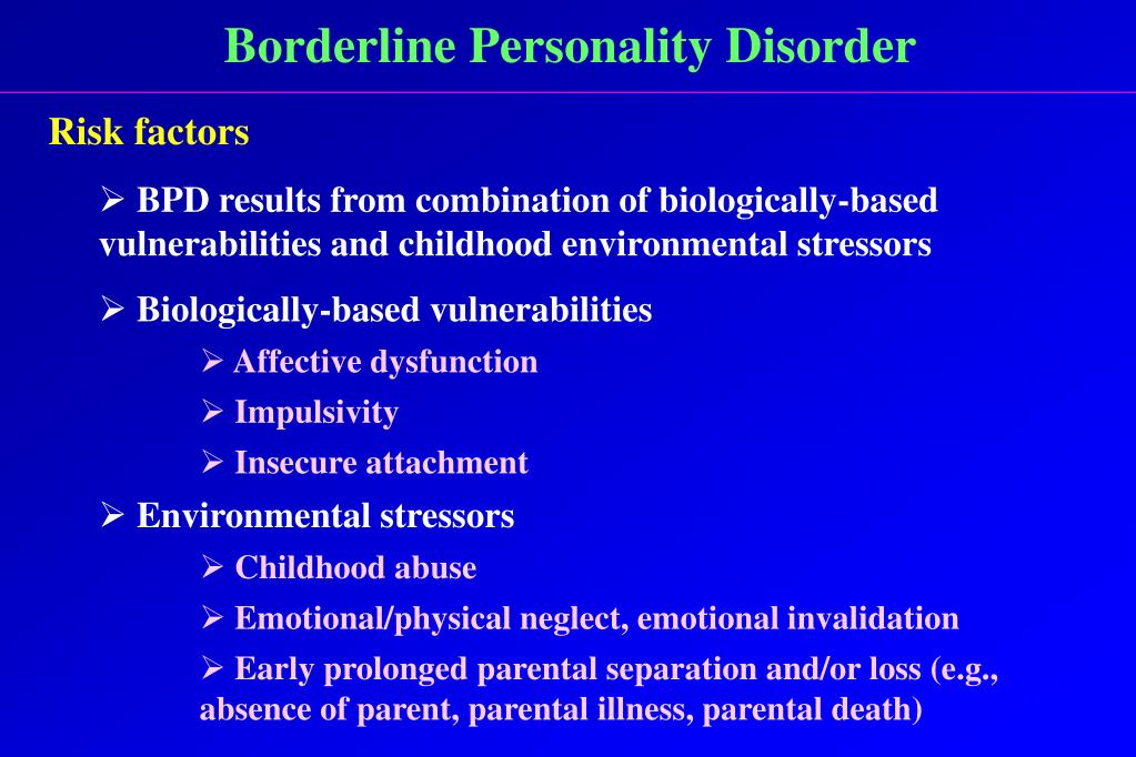 PPT Chapter 12 Borderline Personality Disorder Kim L