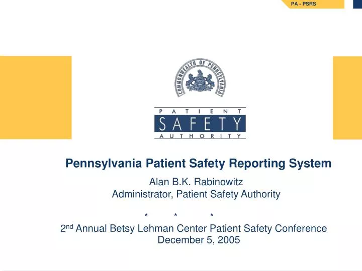 pennsylvania patient safety reporting system n.