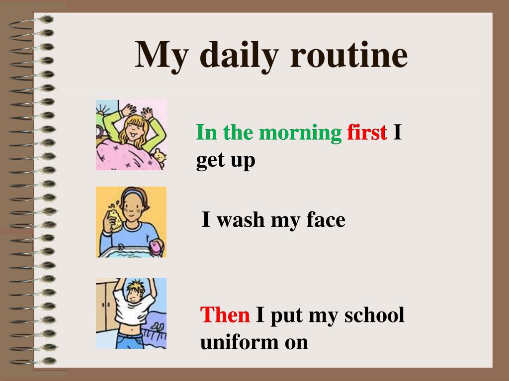 my daily routine presentation