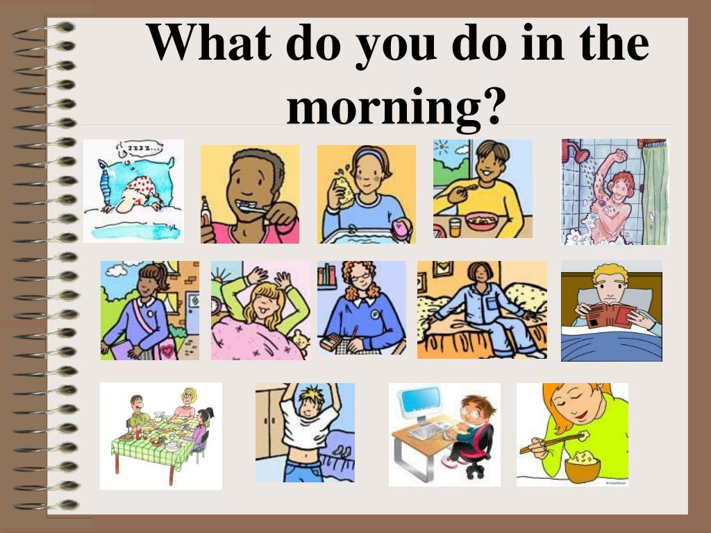 powerpoint presentation about daily routine