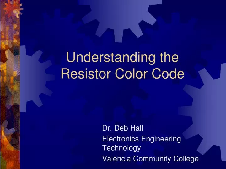 understanding the resistor color code n.
