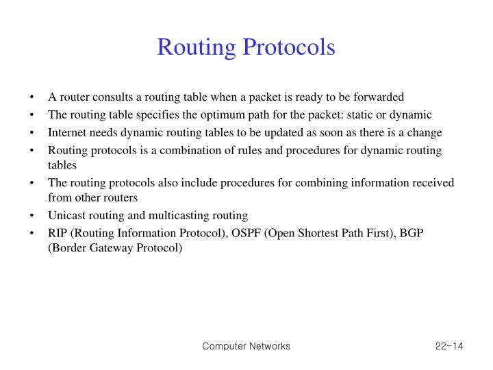 PPT - Chapter 2 2. Network Layer: Delivery, Forwarding, and Routing ...