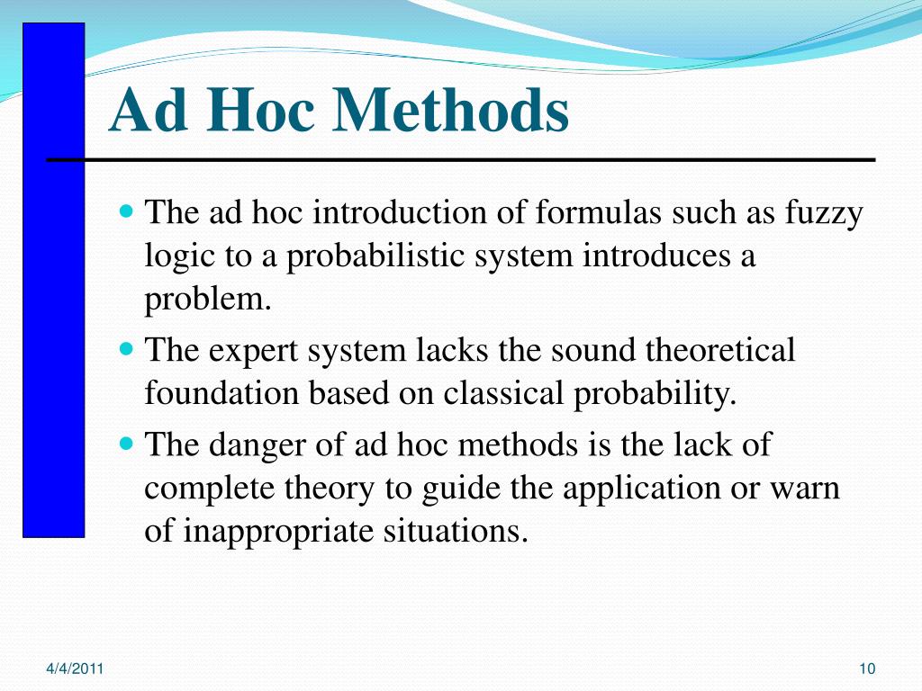 ad hoc hypothesis definition psychology