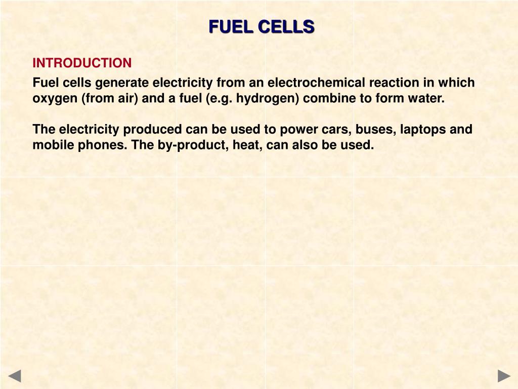 PPT FUEL CELLS PowerPoint Presentation, free download ID752738