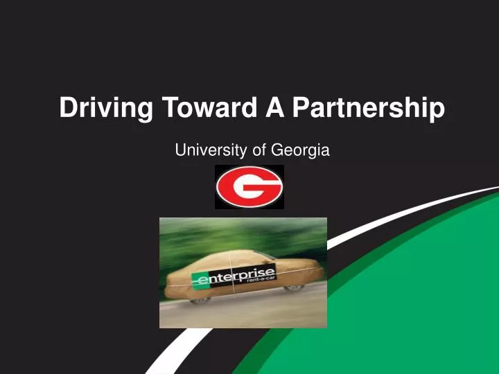 driving toward a partnership n.