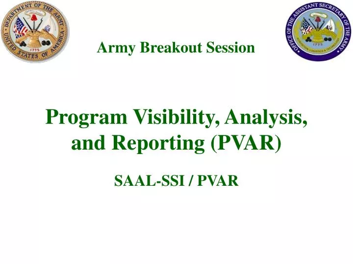 program visibility analysis and reporting pvar n.