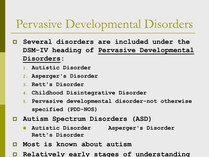 pervasive dev disorder