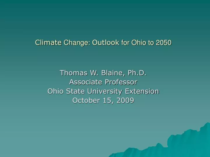 climate change outlook for ohio to 2050 n.