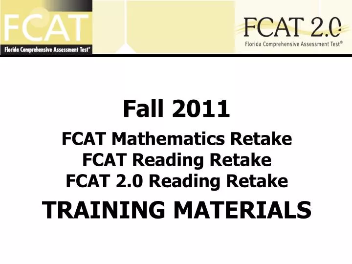 an introduction to the fcat florida comprehensive assessment test an introduction to the fcat florida comprehensive assessment test