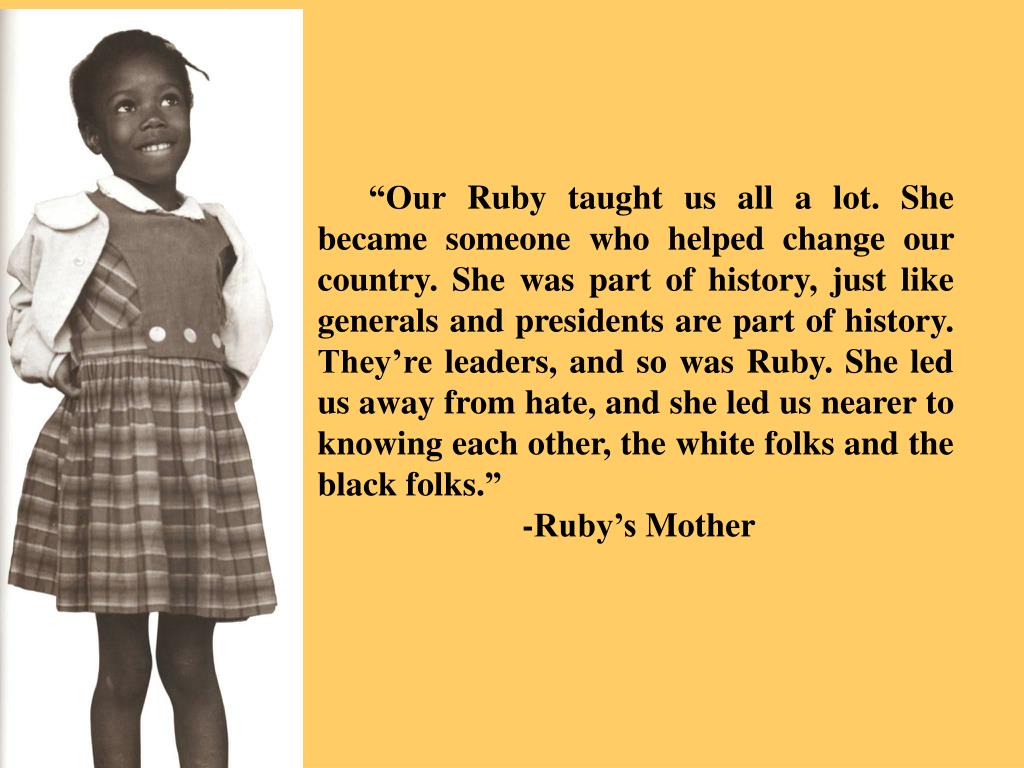 Ppt ruby bridges powerpoint presentation free download id 754796