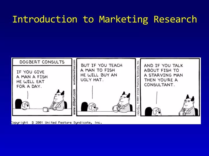 introduction to marketing research introduction to marketing research
