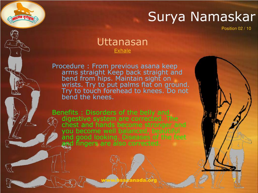 Surya namaskar (Sun salutation): steps, benefits, asana, mantra
