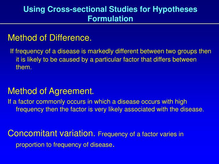 PPT Design and Analysis of Clinical Study 8. Crosssectional Study