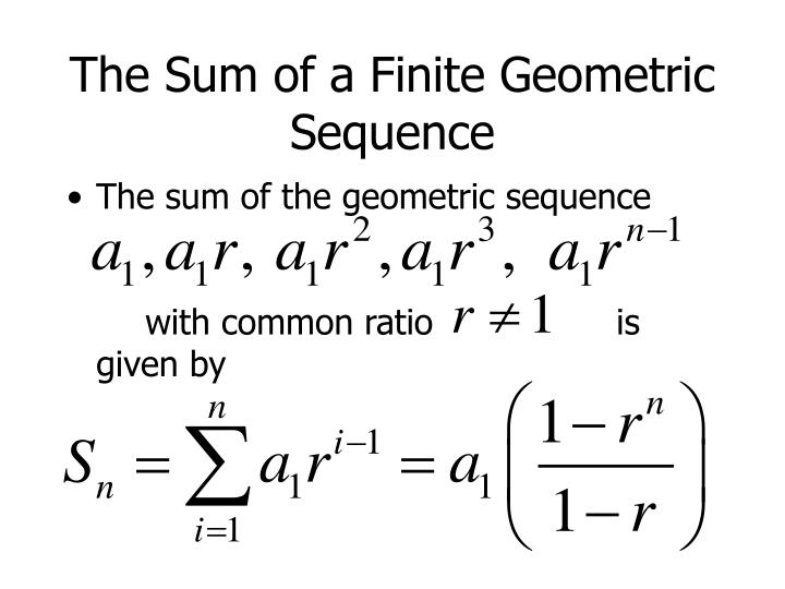 sum of geometric sequence proof sum of geometric sequence proof
