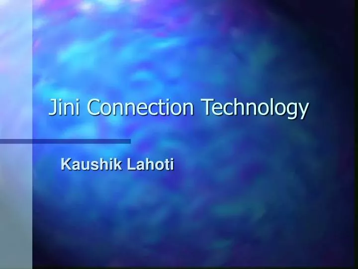 jini connection technology n.
