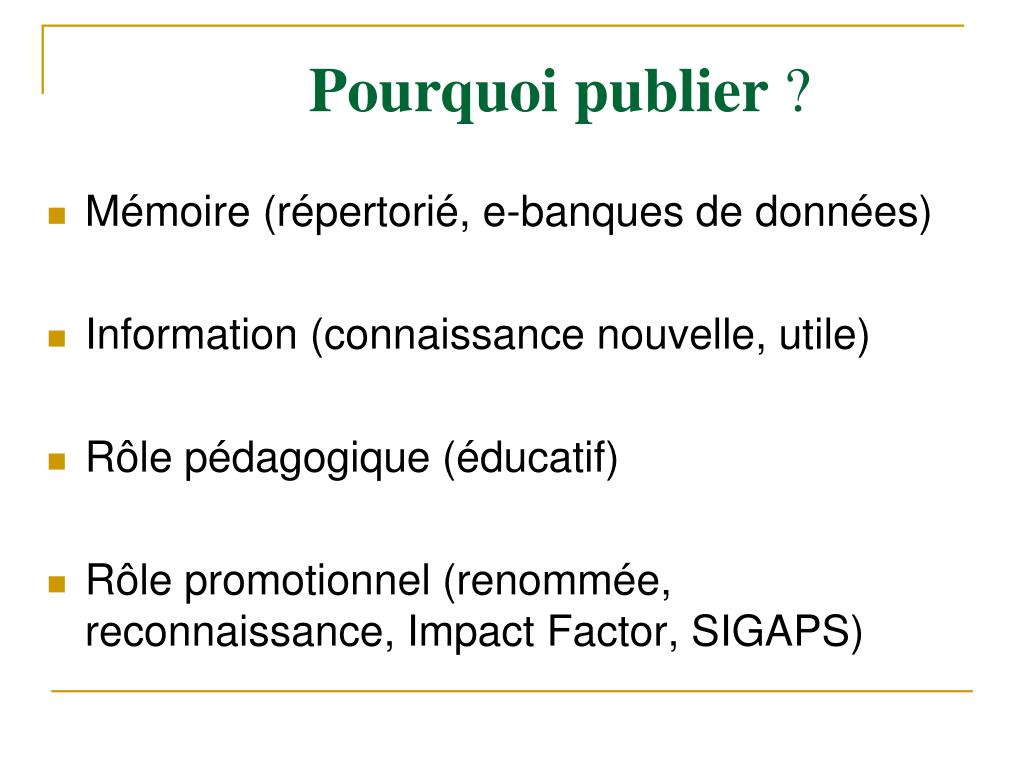 PPT  Comment écrire un article scientifique ? PowerPoint Presentation