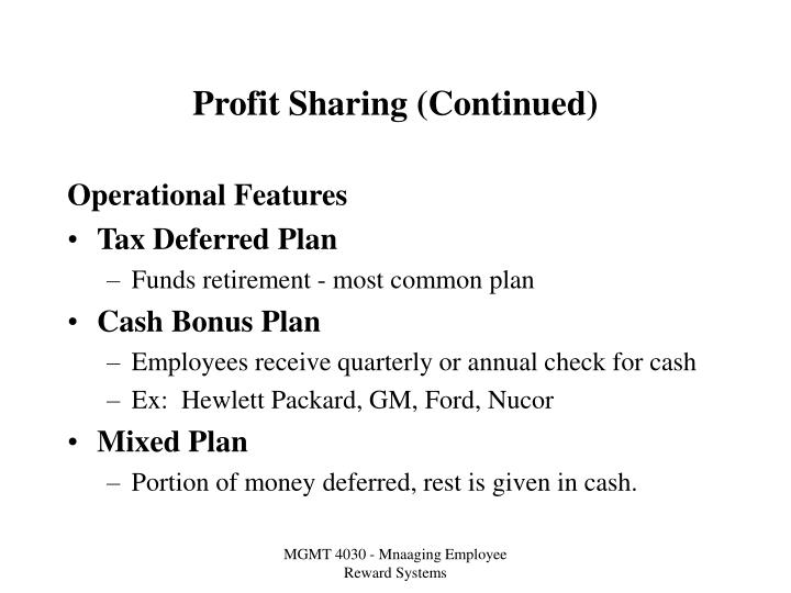 Ppt Profit Sharing Powerpoint Presentation Free Download Id 758412