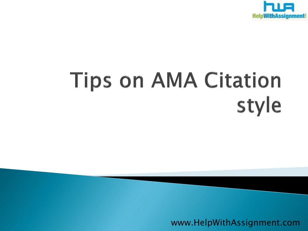 how to cite a powerpoint presentation in ama