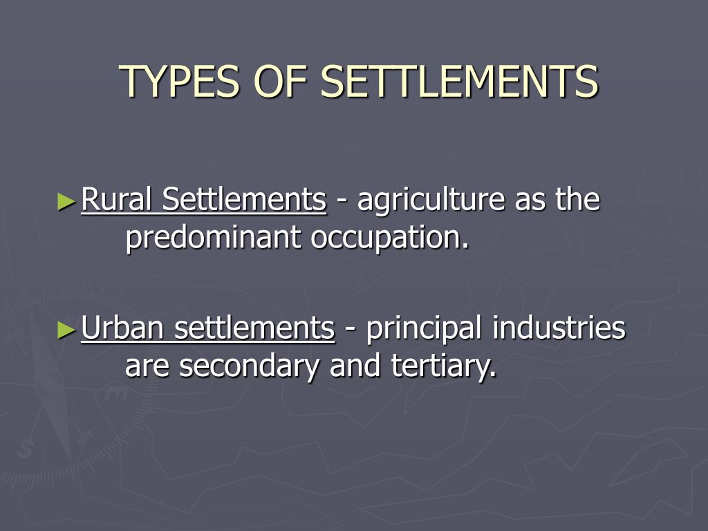 PPT SETTLEMENT PATTERNS/ URBAN GEOGRAPHY PowerPoint Presentation