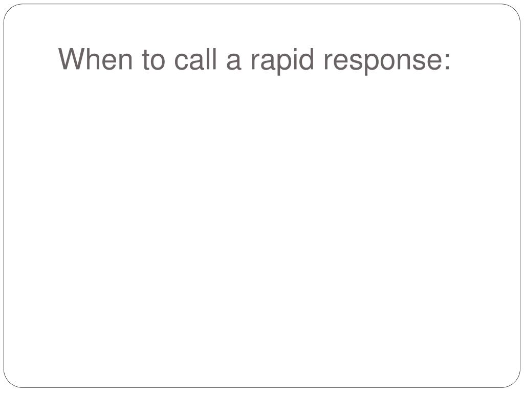 PPT Rapid Response Situations PowerPoint Presentation Free Download 