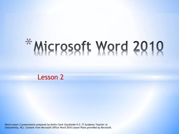 microsoft word 2010 n.
