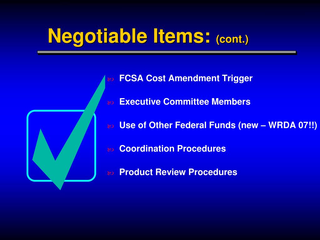 PPT Module 12 STEPS 6 & 7 Negotiation of PMP/FCSA and Execution of