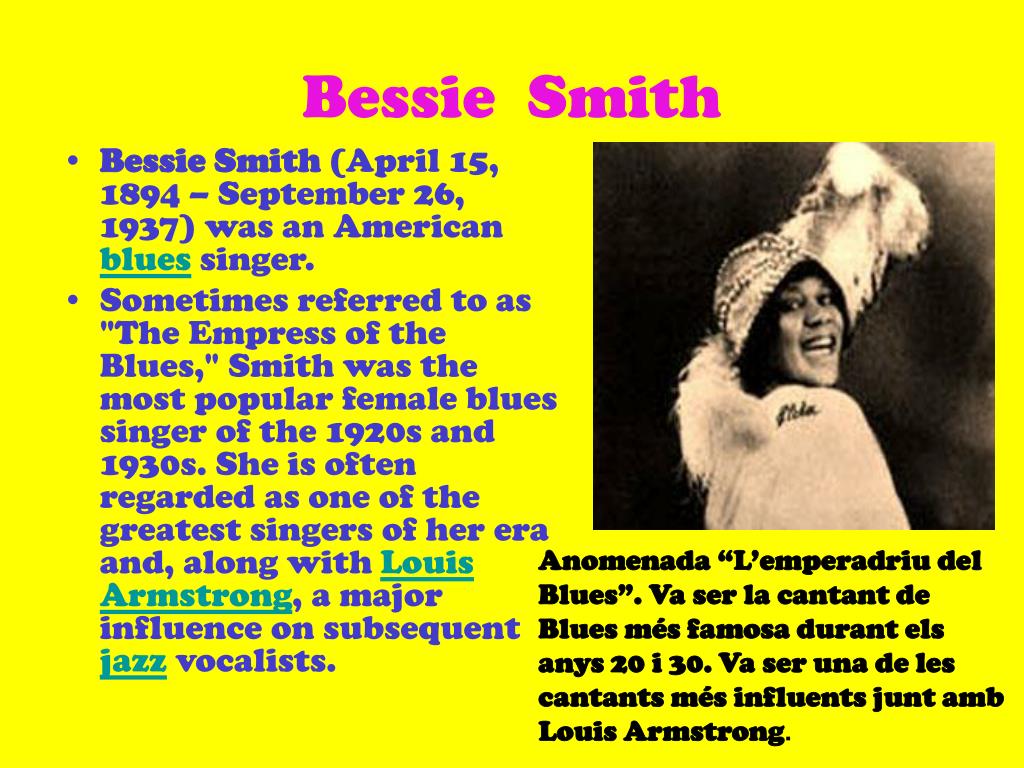 PPT - Bessie Smith PowerPoint Presentation, free download - ID:760216