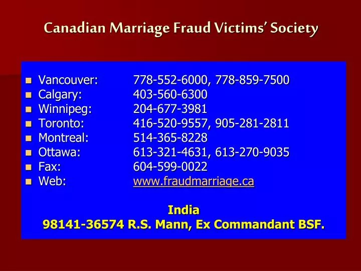 canadian marriage fraud victims society n.