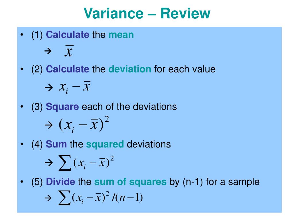 Variance of sum. Calculate the second coefficient PF Skewness for the following data 1,2,3,4,5,6,7,8.